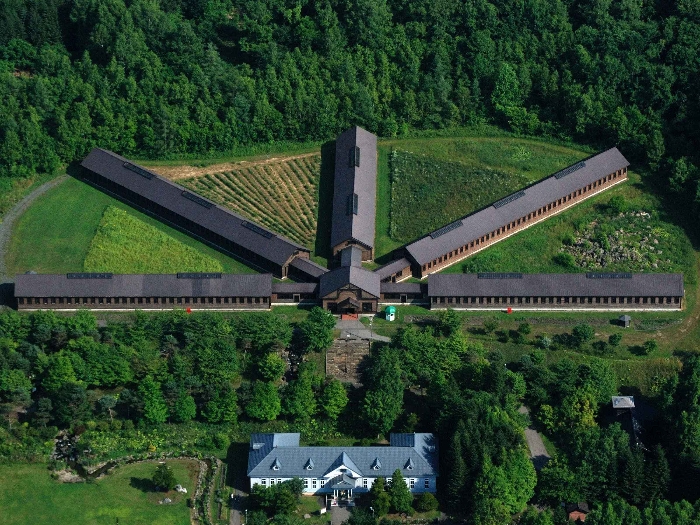 Prison House and Central Guard House of the original Abashiri Prison